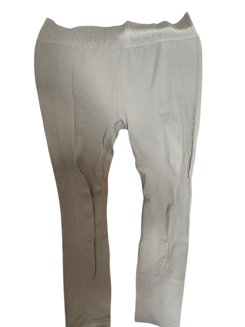Calvin Klein Men’s Cream Ribbed Performance Pants
